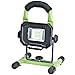 PowerSmith PWLR1110M 900 Lumen LED Weatherproof Tiltable Portable Lithium-Ion Battery-Powered Cordless Work Light with Magnetic Base, Impact-Resistant Glass Lens, and Charger