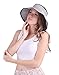 HDE Womens Roll Up Sun Hats Straw Visor Beach Bonnet Cap