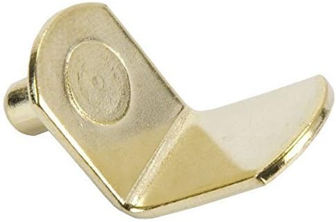 Shelf Support, Bracket-Style, Brass, 5mm (25) by Hafele America