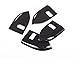 For Range Rover Sport RR Sport 2014-2017 Carbon Fiber Style ABS Plastic Child Safety Lock Frame Cover Trim (Style A)