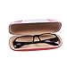 Beautyflier Pack of 2 Fruit Print Hard Shell Frame Glasses Case Eyeglasses Storage Box Reading Glasses Protector Container (Apple & Peach)