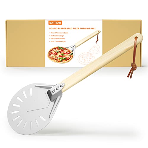 Pizza Turning Peel, Turning Pizza Peel, Perforated Pizza Peel, 8
