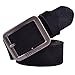 HP95(TM) Men's PU Leather Belt, Single Prong Belt Dress Metal Buckle Belt