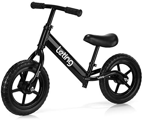 ACCEWIT Leting Ultra-Light Balance Bike (4.4 lbs) for 2 to 6 Years Old Boys Girls Kids with Carbon Steel Frame, Adjustable Handlebar and Seat, Toddler Walking Bicycle