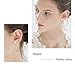 CrazyPiercing 5 Pairs Stud Pearl Earrings, Assorted Sizes Ball Stud Earrings, 4mm, 5mm, 6mm, 7mm, 8mm Round Ball Stainless Steel Earrings Pin