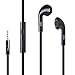 PowerTech In-Ear Earbud Headphones P-T500(Black) Ergonomic Comfort-Fit with Built in Mic and Volume Control for Apple, iPhone, iPad, Samsung Galaxy, LG, Nexus and More
