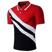 Polo Short Sleeve T Shirt Top Blouse Fashion Personality Men