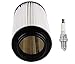 Podoy 7080595 Air Filter with BKR5E Spark Plug for Polaris Sportsman Scrambler Magnum 400 500 600 700 800 550 850