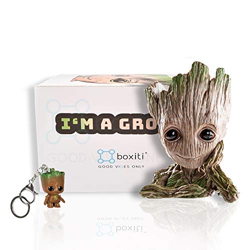 Boxiti Cute Baby Groot Pen Holders - Pen Pot Ideal Gift for Children - Guardians of The Galaxy Flowerpot Baby Model Toy Groot Planter Best Christmas and Birthday Gifts for Kids… - Thumbnail 6