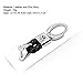 VILLSION 2Pack Genuine Leather Car Logo Keychain VW Key Chain Accessories Keyring