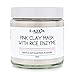 French Pink Clay Mask with Rice Enzyme Sensitive Skin Acne, Eczema, Spots, 100% Natural Draws Out Impurities Like Magnet