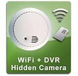 PalmVID WiFi Smoke Detector Hidden Camera Spy Camera with Live Video Viewing and Adjustable View
