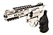 Bear River Refurbished Exterminator 4 Inch Revolver - Chrome Finish - Full Metal CO2 BB/Pellet Gun - Shooot .177 BB Cartridges Included