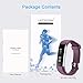 LETSCOM Fitness Tracker with Heart Rate Monitor, Slim Sports Activity Tracker Watch, Waterproof Pedometer Watch with Sleep Monitor, Step Tracker for Kids, Women, and Men