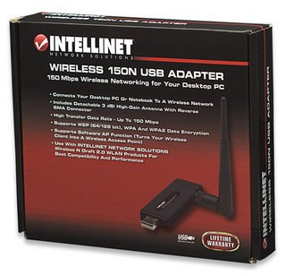 Intellinet Hi-speed USB 2.0 Wireless 150N USB Adapter (524698)