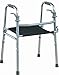 BodyHealt Adjustable Height Walker with Seat - Trigger Release - Folding Walker