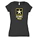 Fox Outdoor Products Women's Army Star Wife Cotton Tee, Black, X-Large