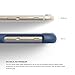 iPhone 6S Case, elago® [Glide Cam][Jean Indigo/Champagne Gold] - [Mix and Match][Premium Armor][True Fit] – for iPhone 6S Only