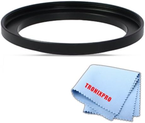 52-58MM Step Ring (Turns 58mm into 52mm) For Fuji, Samsung, Leica, Panasonic, Kodak & More Cameras & Camcorders + Microfiber Cleaning Cloth