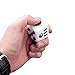 Fidget Cube Relieves Stress Best for Adults Who Want Stress Relief, Grand Oasis Relax Toy Desk Toy for Children with Buttons(White Black)