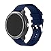 BIGTANG Vivoactive 3 Watch Band, 20mm Quick Release Soft Silicone Replacement Fitness Bands for Garmin Vivoactive 3/ Garmin Forerunner 645 Music/Samsung Galaxy 42mm Smart Watch - Midnight Blue
