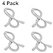 T5 T8 Connecting Wire Extension Cord, 4FT, Double End 3 Pin Lamp Linkable Wire for Integrated LED Tube Ceiling Light Strip to Strip Connecting (4FT, 4 Pack)