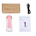 Belle Portable Electric Roll On Depilatory Hot Wax Warmer Heater Machine for Salon&Home Sundry Hair Removal -Pink(Wax Cartridge Excluded)