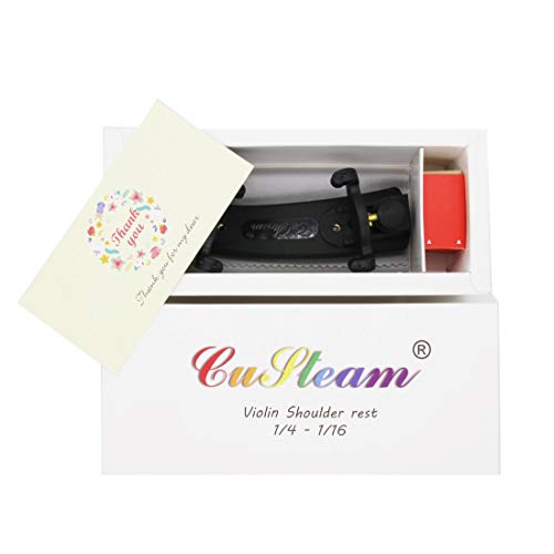 Violin Shoulder Rest Adjustable 1/4-1/16 size - CUSTEAM Shoulder Rest for Violin - Collapsible and Adjustable Silica gel Feet Pad Height for Beginners - Thumbnail 7