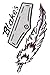 Blake's & Feather: (Full Size) Temporaray Tattoo