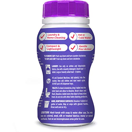 AMAZE! Ultra Concentrated Bleach Tablets for Laundry and Home Cleaning. (32 Count Lavender)