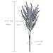 4Pcs Artificial Flocked Lavender Bouquet in Purple Flowers Arrangements Bridal Home DIY Floor Garden Office Wedding Decor
