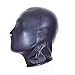 Adult Sex Toy Leather Costume Restraint Mask Hood All Closed Mouth Gag Headgear Harness Hood Fetish Bondage Head Mask (Head < 58cm, Black)thumb 4