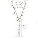 Kerr's Choice Long Chain Necklace with Pendant, Jewelry for Women and Girls Lovely Necklace for Her (white)