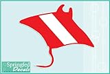 MANTA RAY Dive Flag #1 Vinyl Decals 2