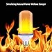 NSEN Flame Light Bulbs, Flickering Light Bulbs, E26 Base LED Bulb, Upside Down Effect, Flicker Bulb or Halloween Decorations/Hotel/Bar Party Decoration (Orange)