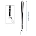 5 Pack of Neck Lanyards with Detachable Buckle, Enhanced Model Hook and Quick Release Tether - Ideal for ID Badges, Keys, Cell Phones, USB Sticks, Whistles, etc. - Strong Nylon - One Size Fits All
