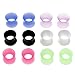 PiercingJ 12pcs Ultra Thin Silicone Double Flared Flexible Tunnel Ear Stretching Plug Gauge - 6 Pairs