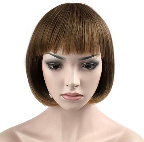 10" Short Straight Hair Flapper Cosplay Costume Bob Wig (R1416T)