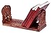 Decorative Wooden Book or CD DVD Stand Rack Holder Shelf Folding Expandable Book End with Intricate Floral Hand Carvings