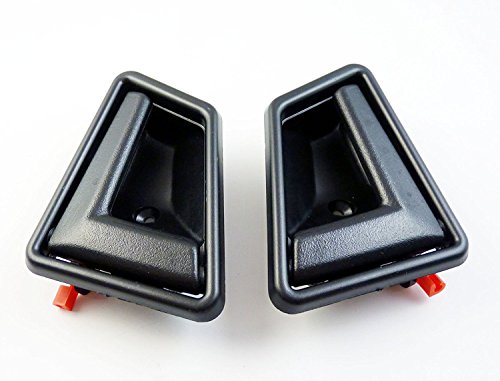 Rejog4 Auto Black Front Rear Interior Door Handle Pair 8313056B015ES New for Sidekick Tracker 1991 1992 1993 1994 1995 1996 1997 1998