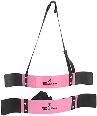 Heavy Duty Arm Isolator Blaster Body Building Bomber Bicep Curl Triceps Muscle Builder Bar PINK