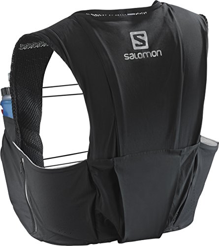 Salomon Unisex S-Lab Sense Ultra 8 Set Black/Racing Red Medium (Best Ultra Race Vest)