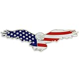 American Flag Patriotic Eagle Lapel Pin