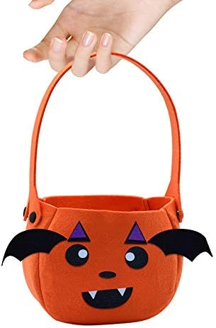 Cooolla Halloween Pumpkin Handbag Children Kids Candy Bags Buckets Sweets Treat Bag Decoration Party