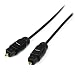 StarTech.com 10 ft. (3 m) Digital Optical Audio Cable - Toslink Digital Optical SPDIF - Ultra-Thin - Male/Male - Optical Audio Cable (THINTOS10) primary