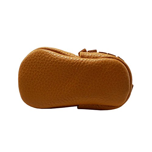 image for YIHAKIDS Baby Tassel Shoes Soft Leather Sole Infant Shoes Baby Moccasi