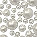 150 Floating White Pearls- Large Sizes- Fills 2 Gallons of The Floating Transparent Water Gels for Your Vases- with Pre-Measured Prep Bags- and 6 Warm White Submersible Fairy Lights Strings