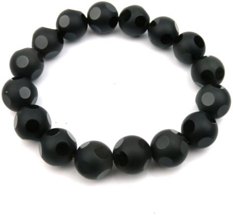 Limited Sales Promotion O-stone Obsidian Bracelet with 8 Exquisite Sides 10mm Grounding Stone Protection