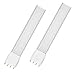 10W LED 2G11 4-Pin Base PL Lamp Lustaled 120V Daylight 6000K 18W Compact Fluorescent Lamp Equivalent Bulb Lamp for Pendant Lamps Ceiling Lights Desk Lamps (Remove or Bypass Ballast, 2-Pack)