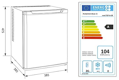 Mini nevera para Hotel 28 litros Vama Minibar Top A+ Negro: Amazon ...